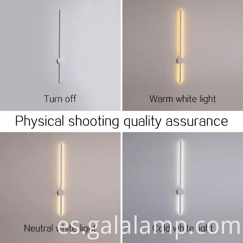 Elegante apliques montados en pared LED para iluminación de dormitorio